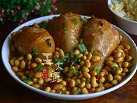 黄豆炖鸡腿的家常做法，简单好做，美味可口，吃过还想吃