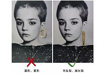 六种脸型各自适合的耳饰造型特点