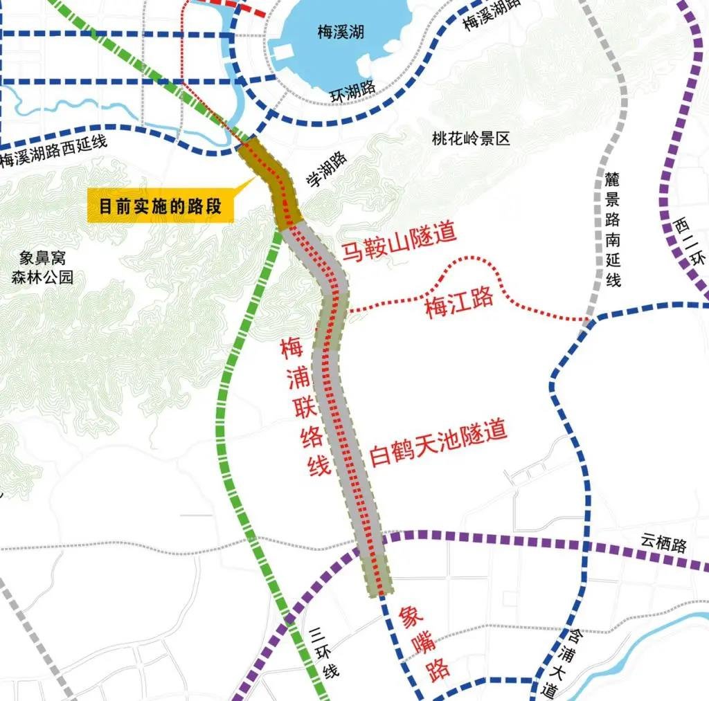 2月2日梅浦联络线北段（梅溪湖西延线-学湖路）首段建成