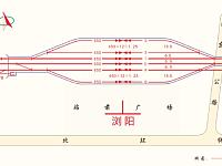 
长赣高铁浏阳站具体位置+平面布置示意图
